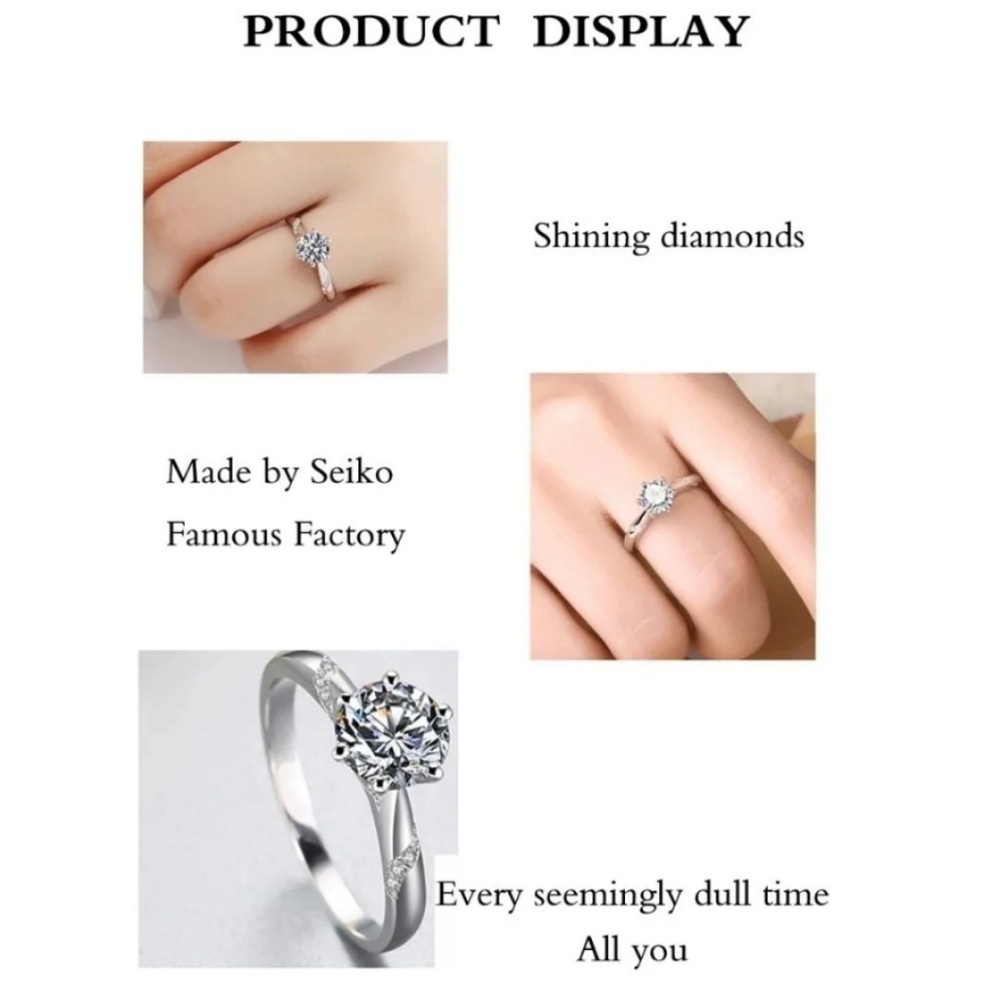 SOLD SOLD Gorgeous Moissanite Engagement Ring.  S9 - Picture 4 of 6